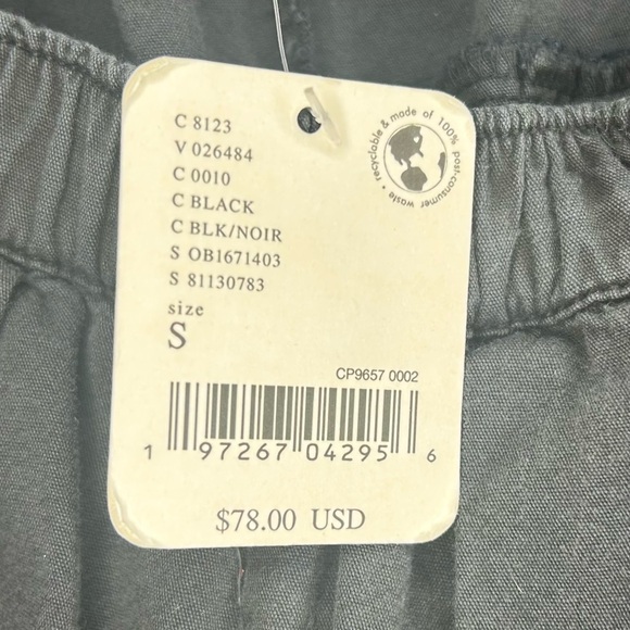 Women's Size S Free People Black Fisherman Style Loose-fitting Pants - Picture 8 of 14
